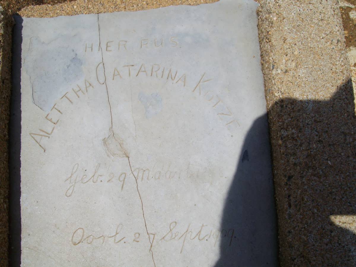KOTZE Alettha Catarina -1909