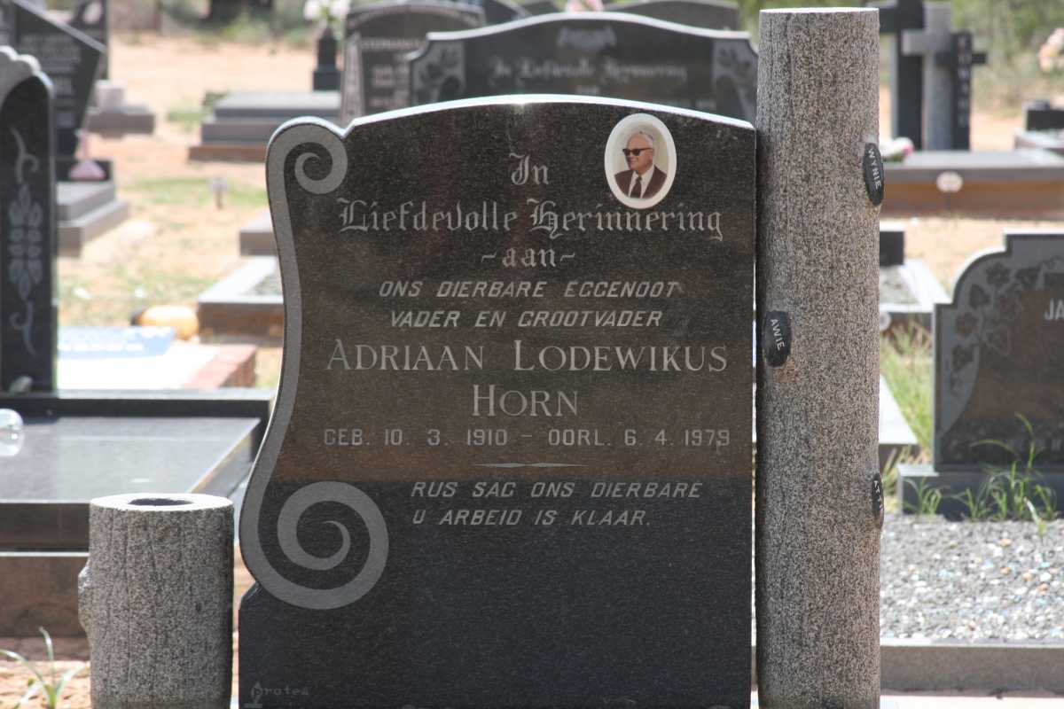 HORN Adriaan Lodewikus 1910-1979