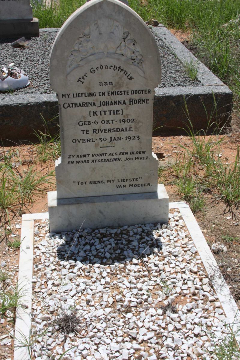 HORNE Catharina Johanna 1902-1923