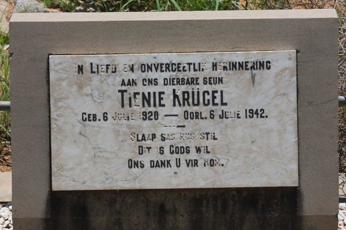 KRÜGEL Tienie 1920-1942