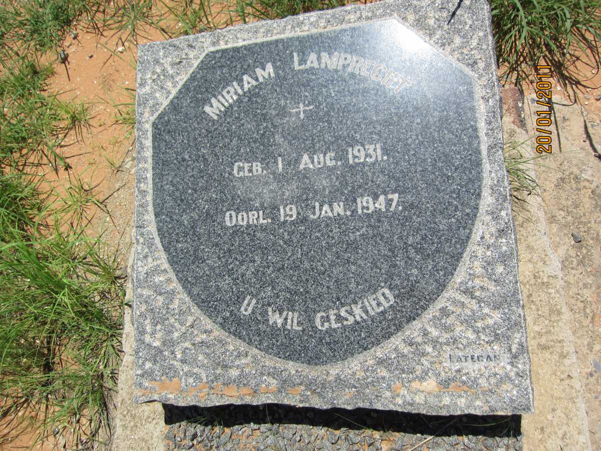 LAMPRECHT Miriam 1931-1947