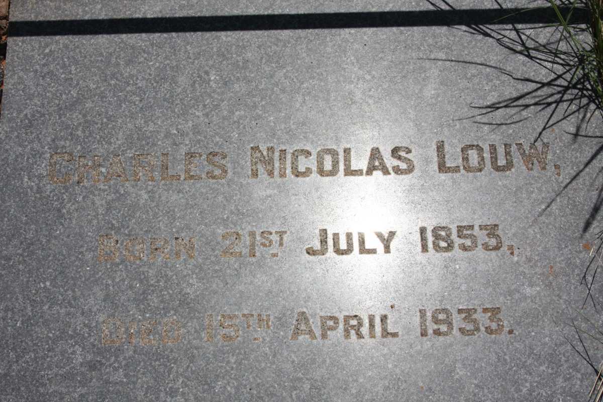 LOUW Charles Nicolas 1853-1933