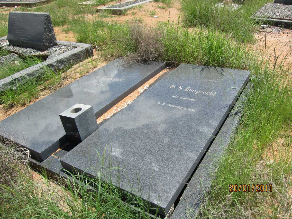 LAMPRECHT C. 1882-1966 &amp; C.S. HANEKOM 1888-1965