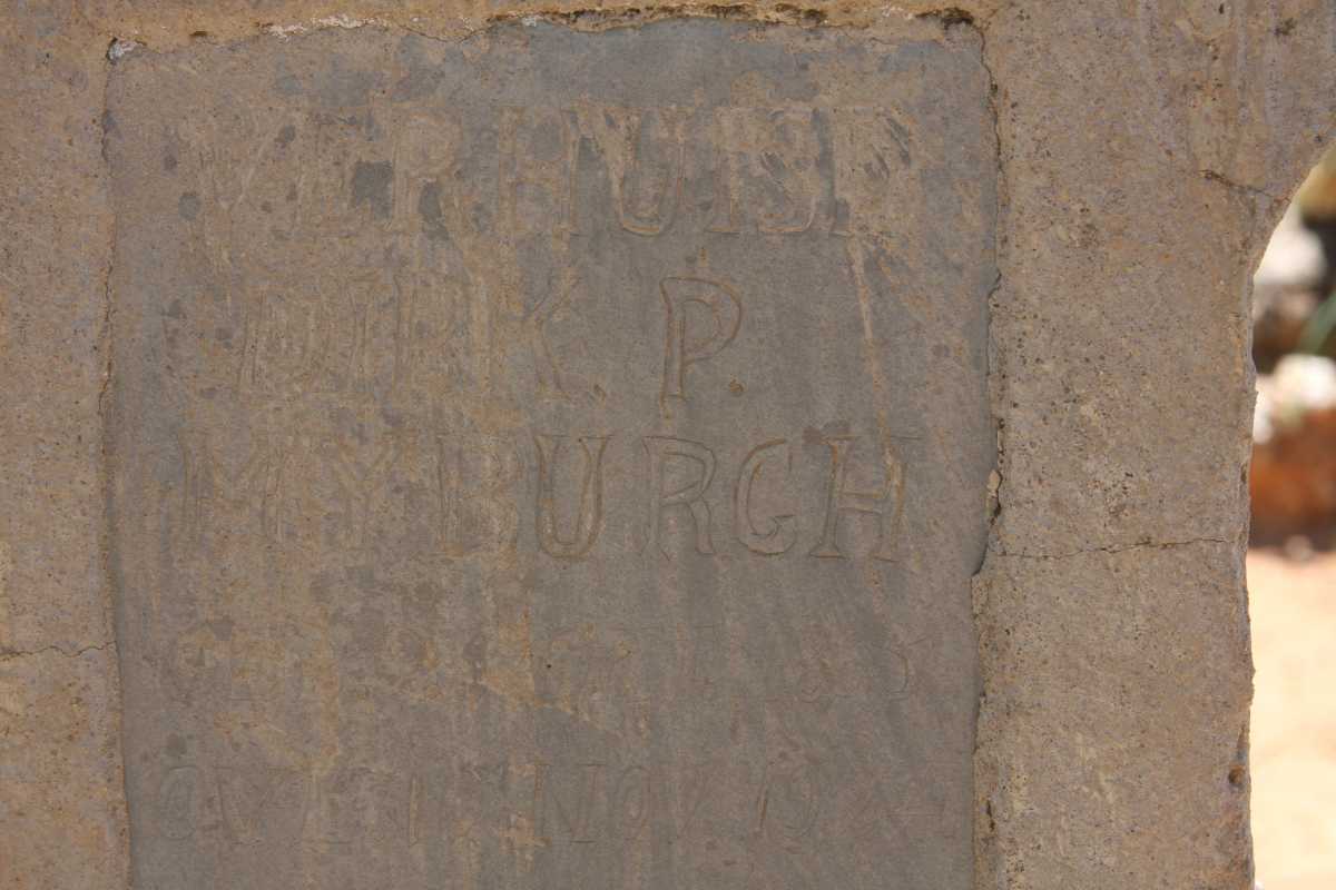 MYBURGH Dirk P. 18?5-1924