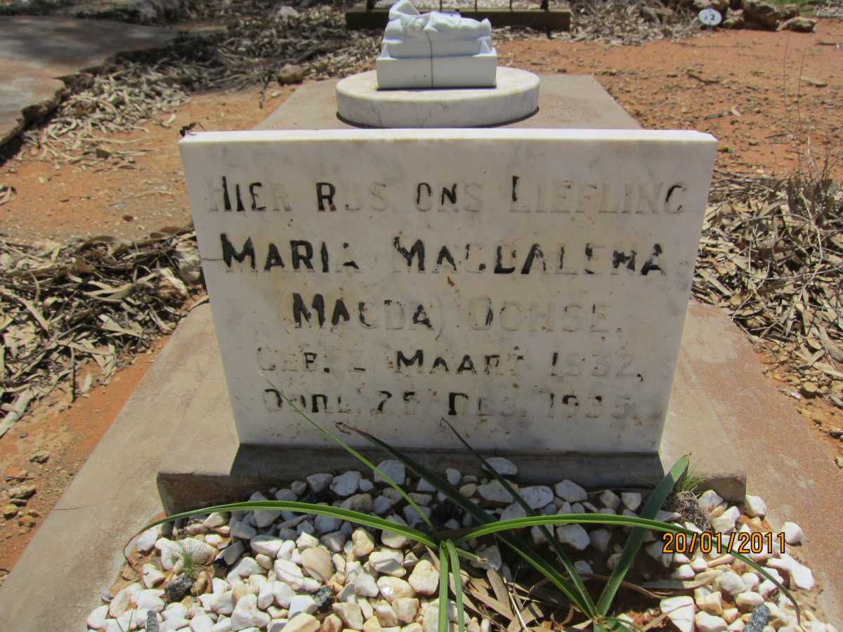 OOHSE Maria Magdalena 1932-1935