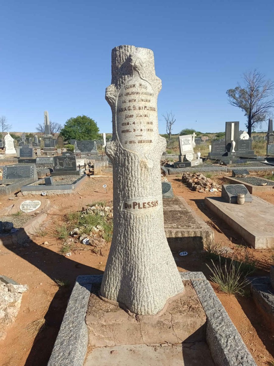 PLESSIS Anna C.S.,du nee NAUDE 1889-1935