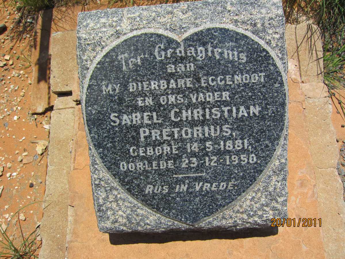 PRETORIUS Sarel Christian 1881-1950