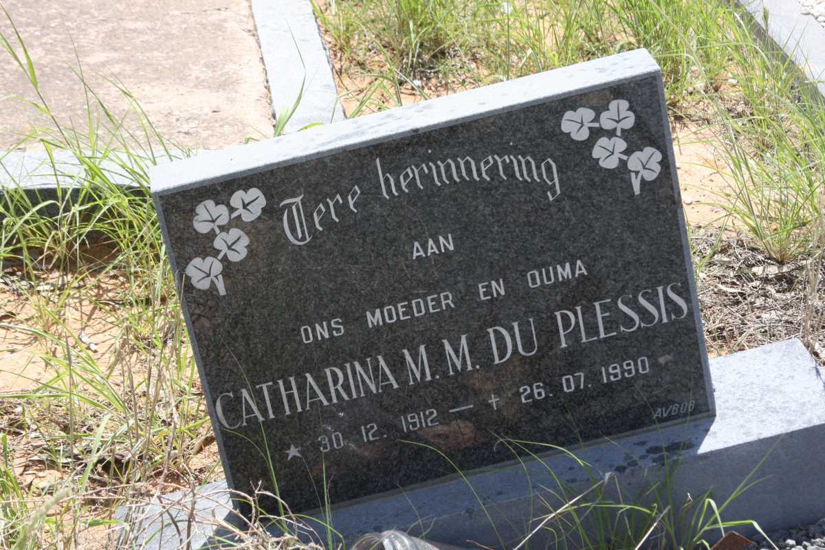 PLESSIS Catharina M.M., du 1912-1990