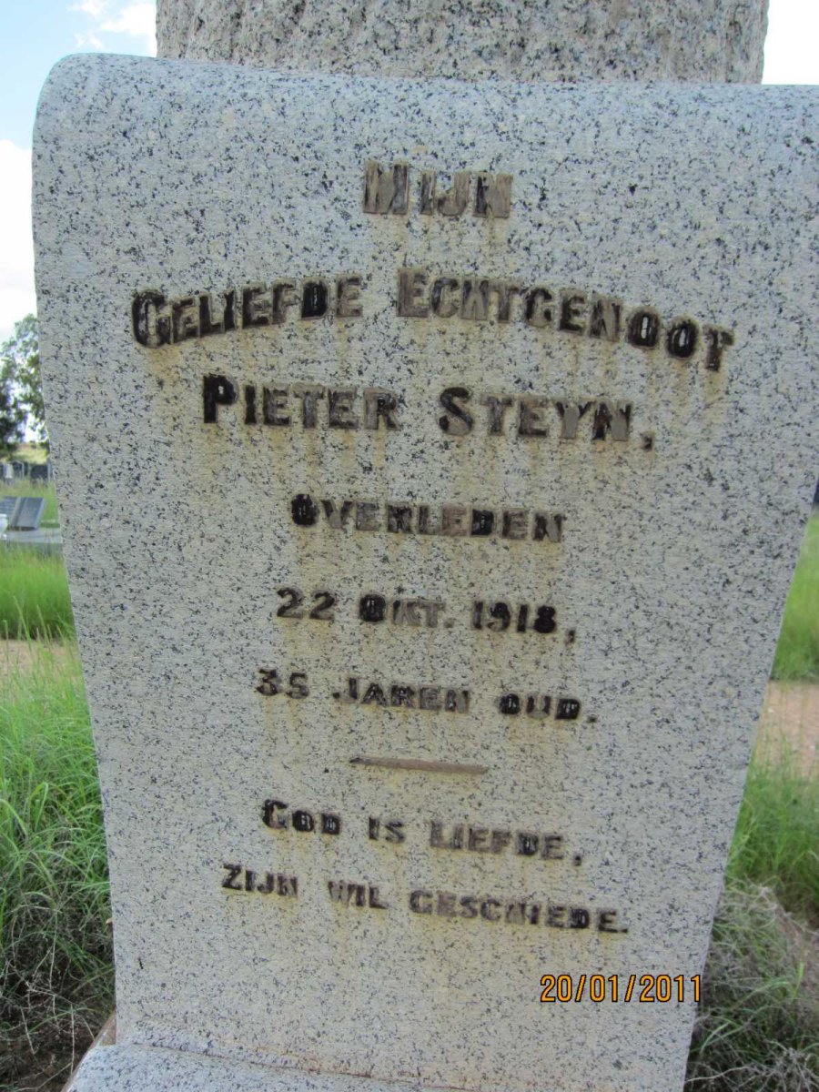 STEYN Pieter -1918