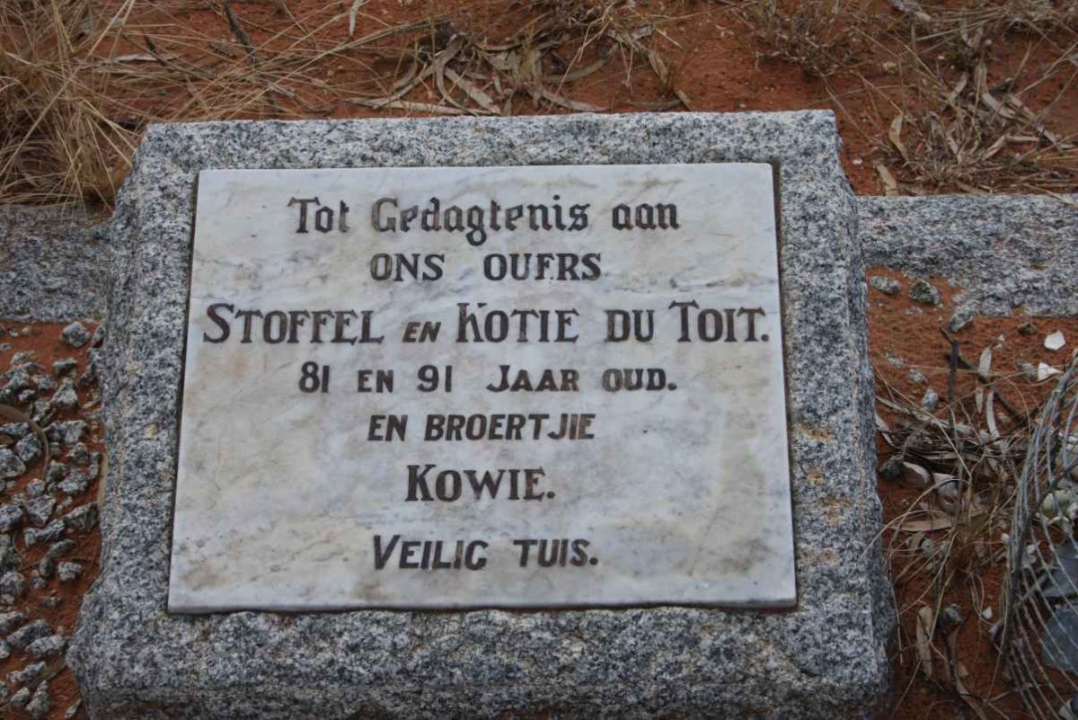 TOIT Stoffel, du &amp; Kotie :: DU TOIT Kowie