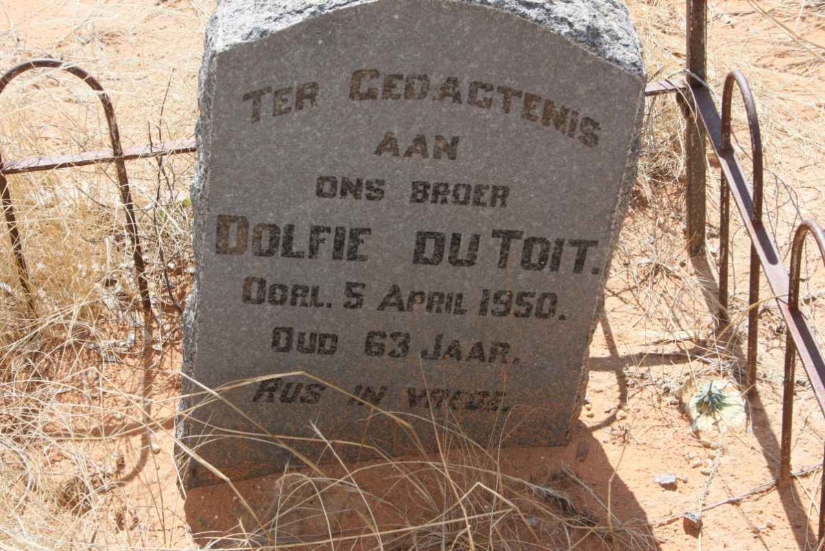 TOIT Dolfie, du -1950