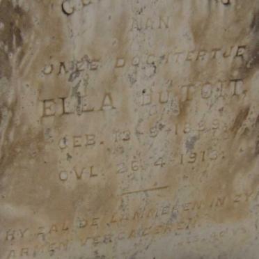 TOIT Ella, du 1899-1913