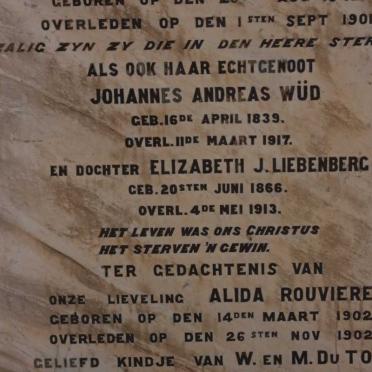 WÜD :: LIEBENBERG :: DU TOIT :: ROUVIERE