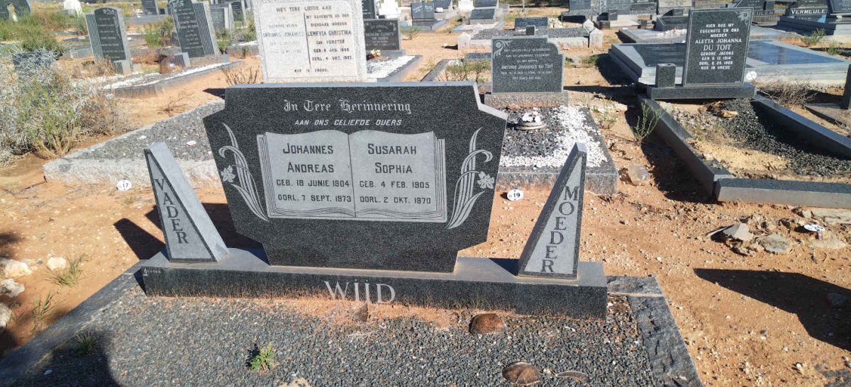 WIID Johannes Andreas 1904-1973 & Susarah Sophia 1905-1970