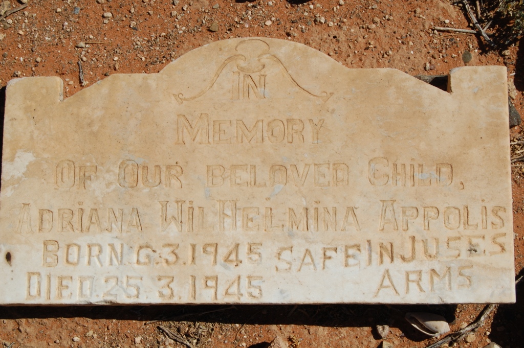 APPOLIS Adriana Wilhelmina 1945-1945