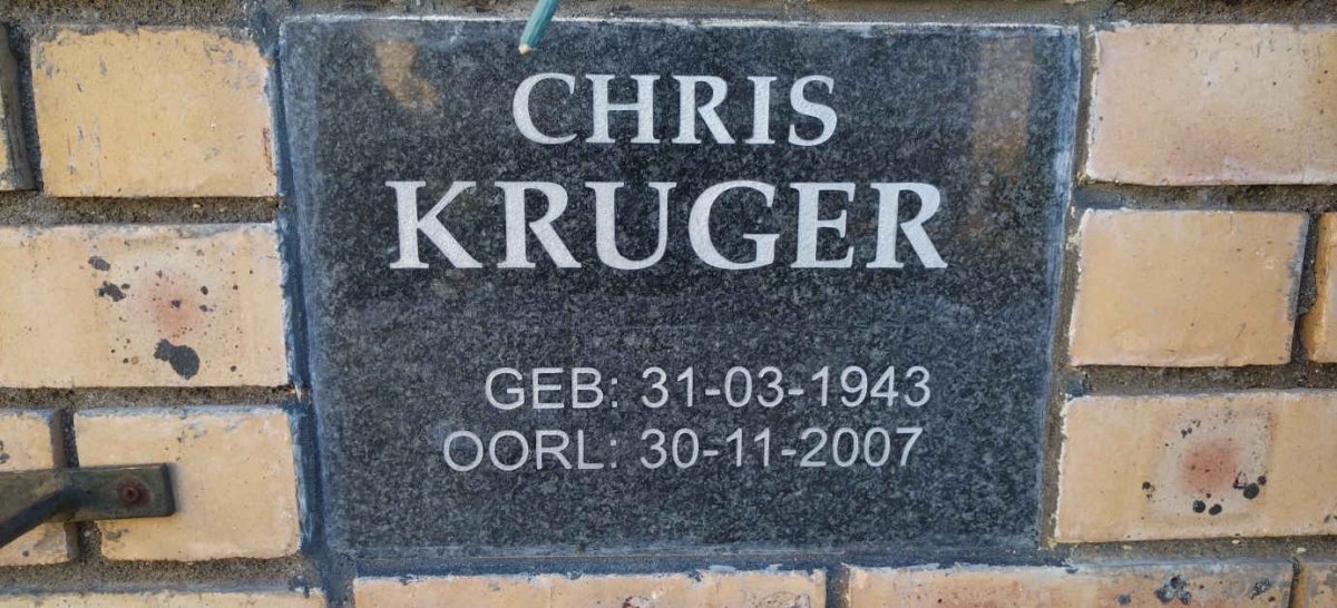KRUGER Chris 1943-2007