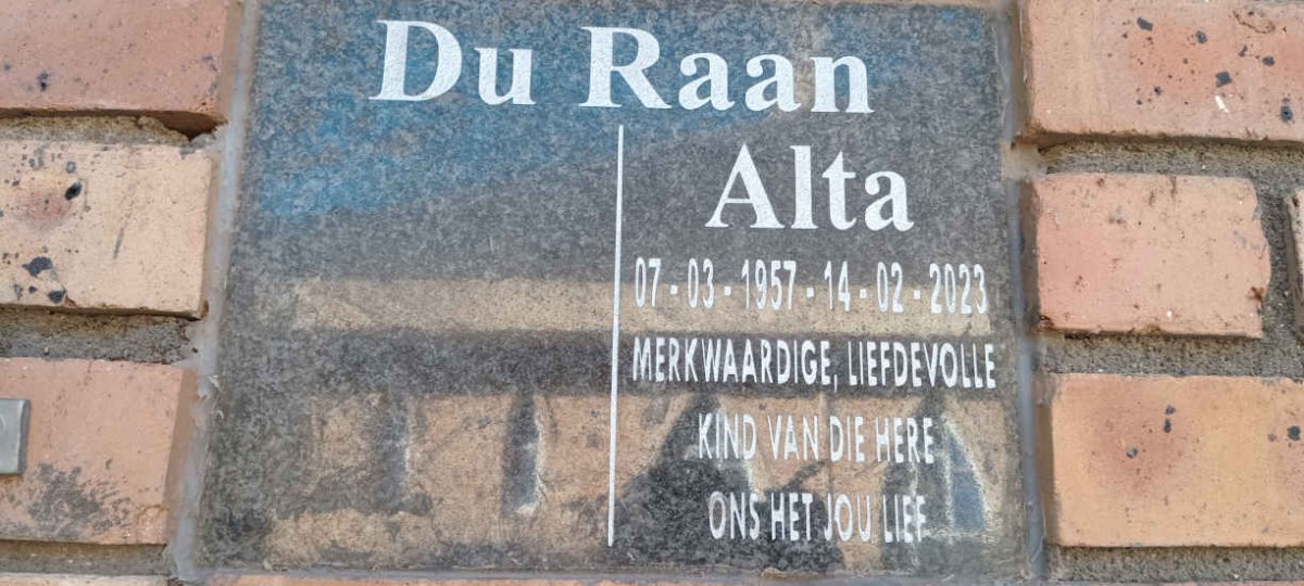 RAAN Alta, du 1957-2023