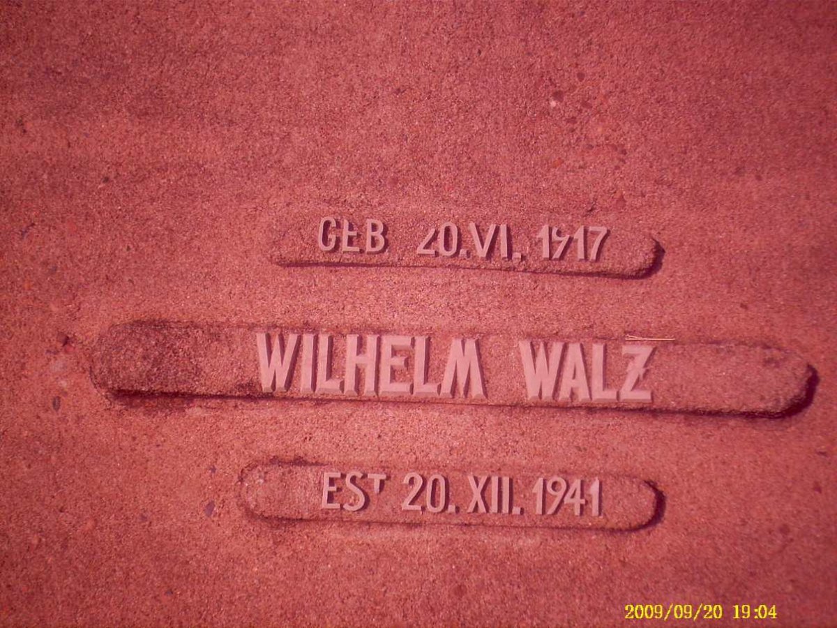 WALZ Wilhelm 1917-1941