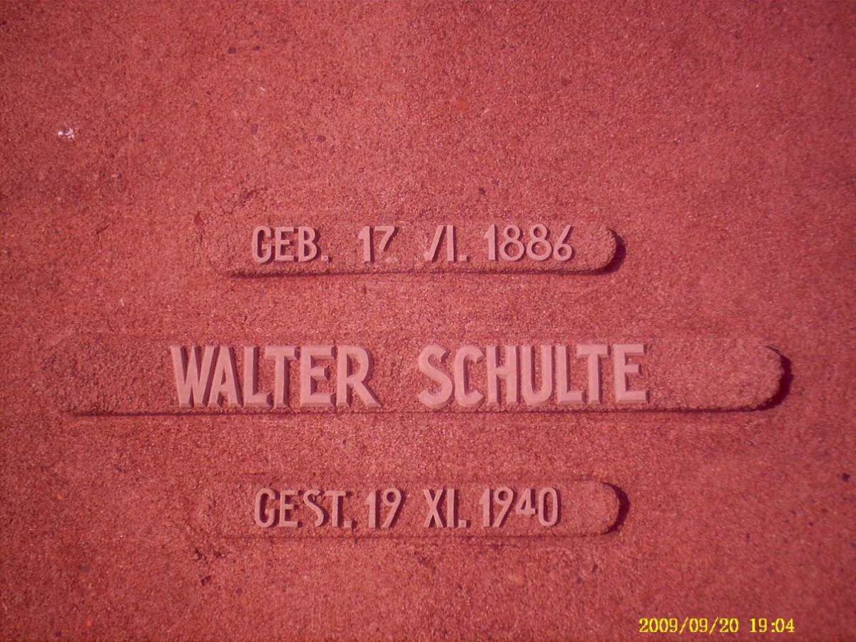 SCHULTE Walter 1886-1940