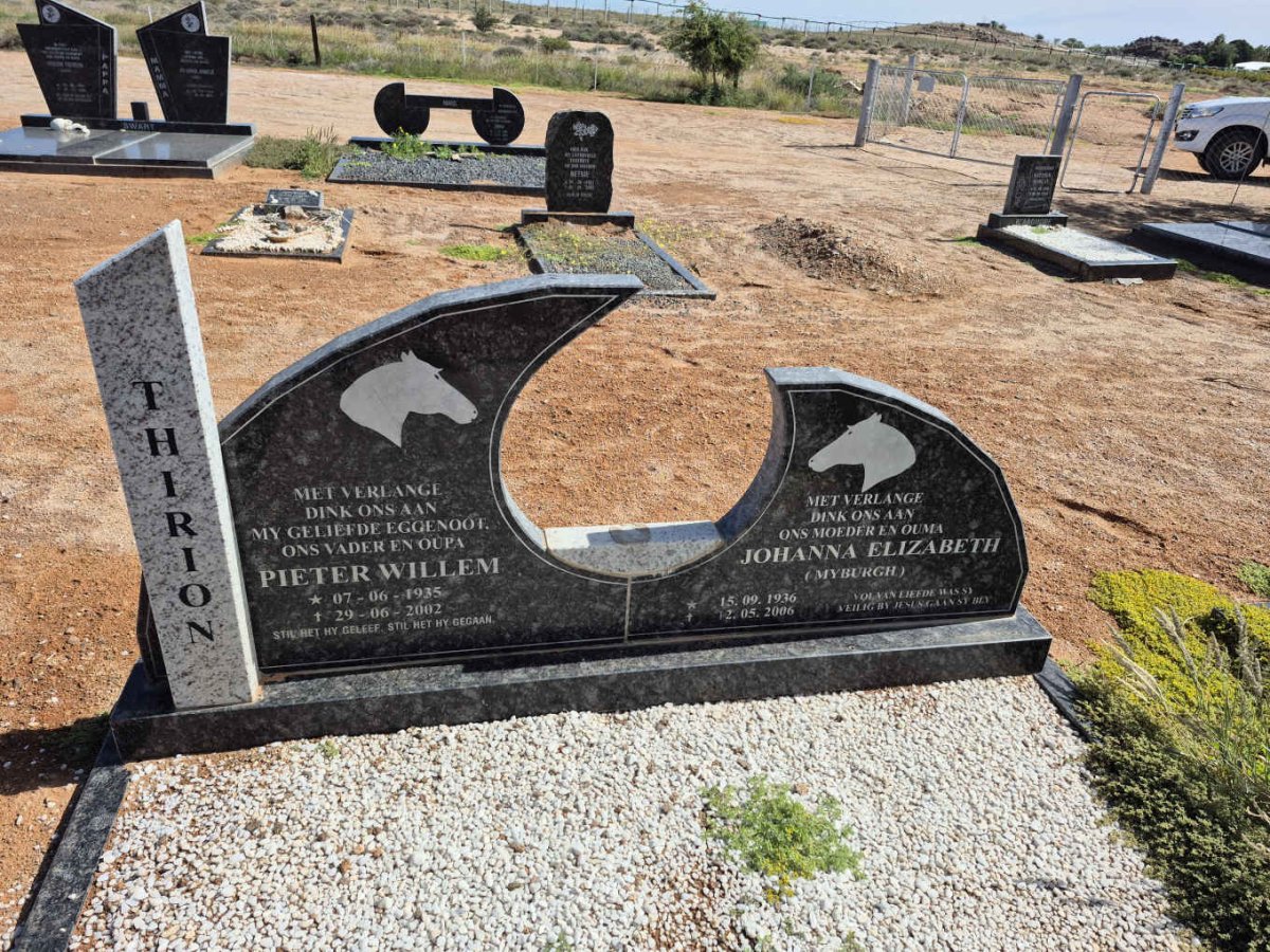 THIRION Pieter Willem 1935-2002 & Johanna Elizabeth MYBURGH 1936-2006