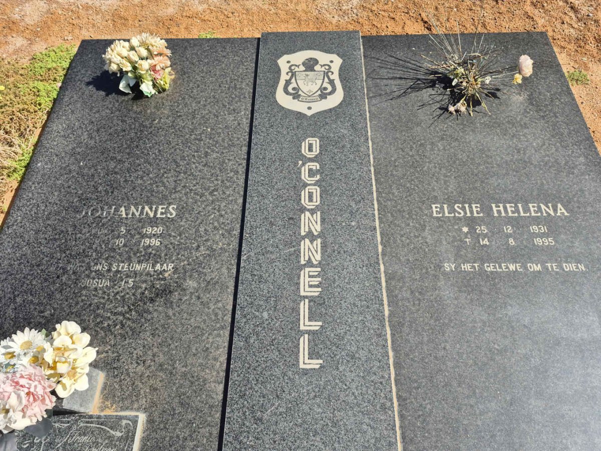 O'CONNELL Johannes 1920-1996 & Elsie Helena 1931-1995 :: JORDAAN Franco 2012-2012_1