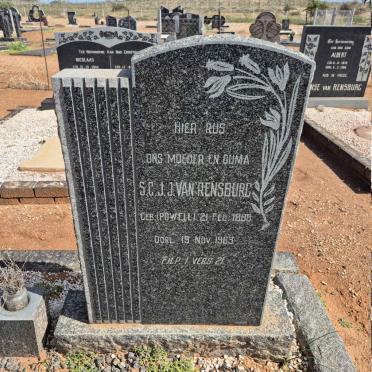 RENSBURG S.C.J., J. van nee POWELL 1888-1963