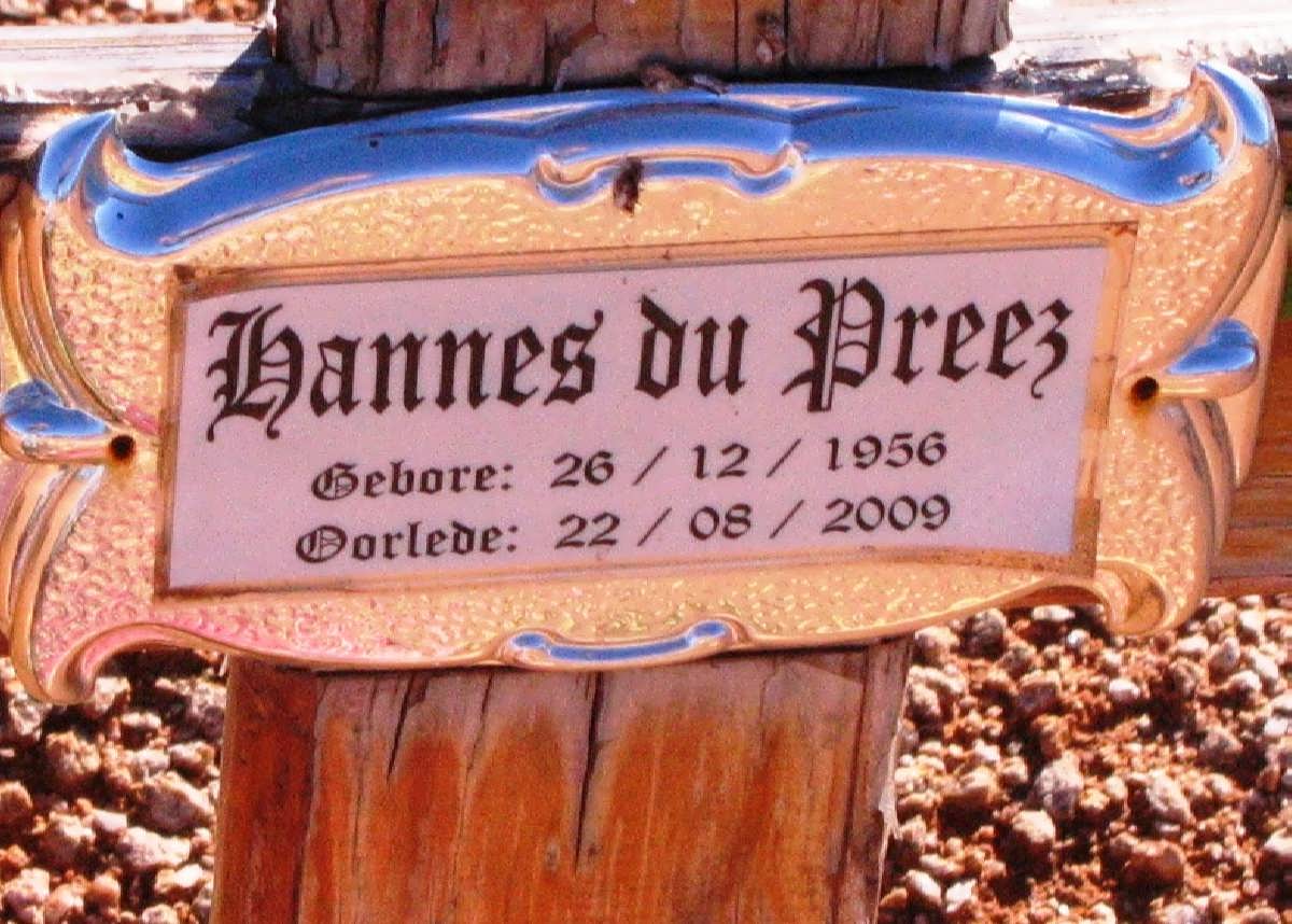 PREEZ Hannes, du 1956-2009