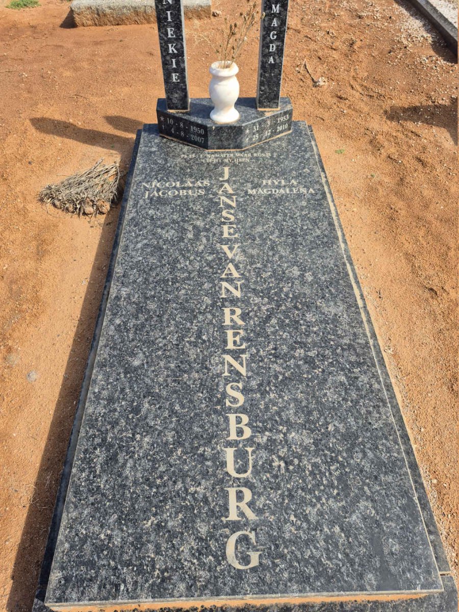 RENSBURG Nicolaas Jacobus, Janse van 1950-2007 & Hyla Magdalena 1953-2010_1