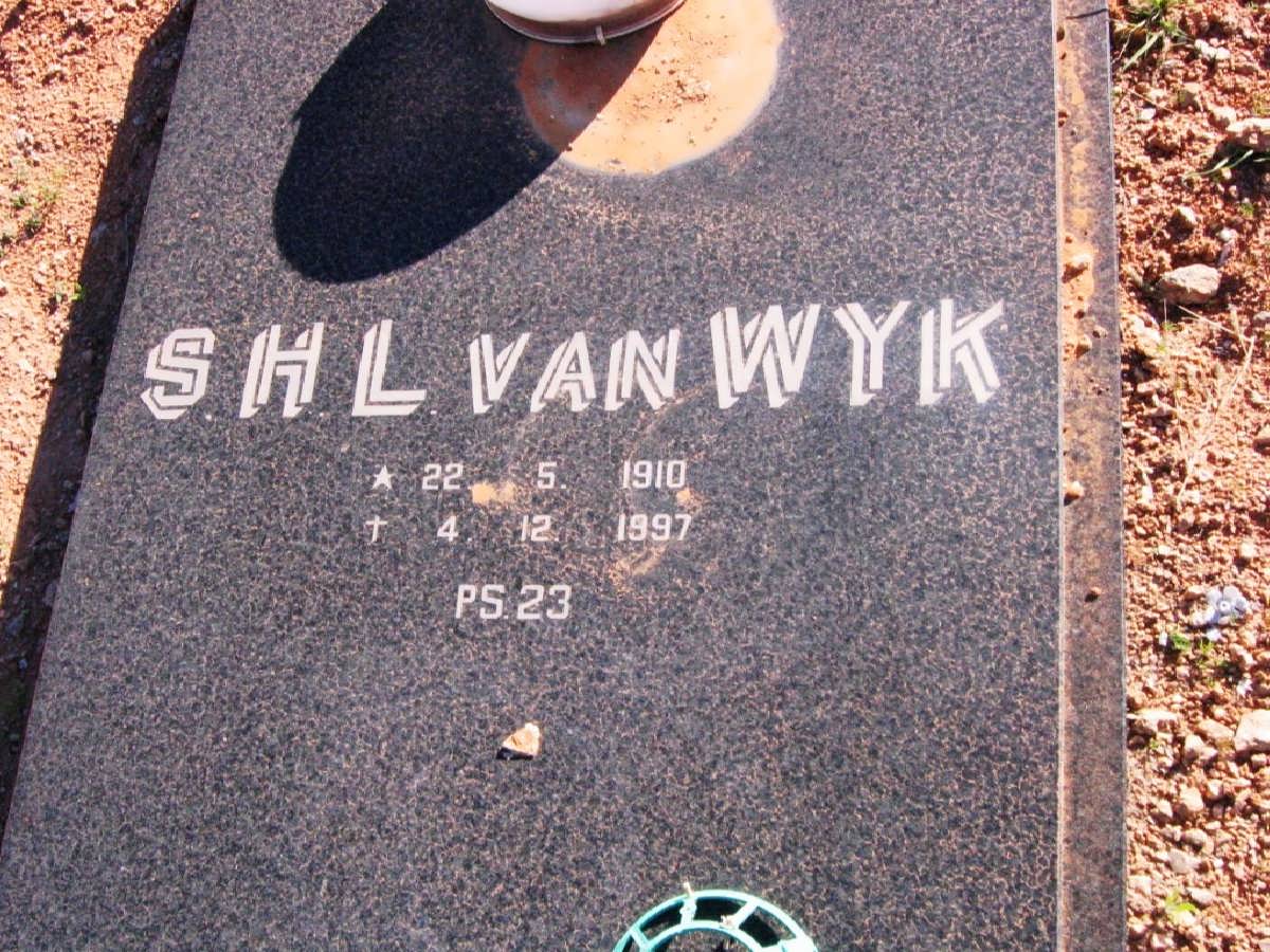 WYK S.H.L., van 1910-1997