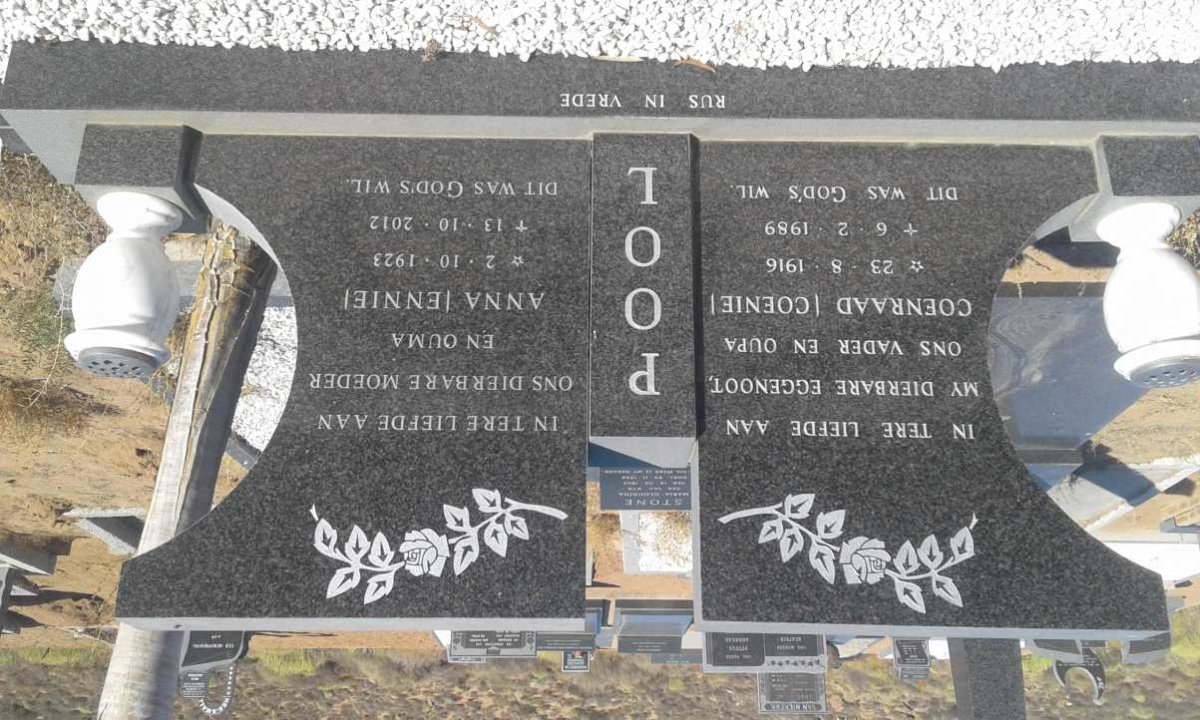 POOL Coenraad 1916-1989 &amp; Anna 1923-2012
