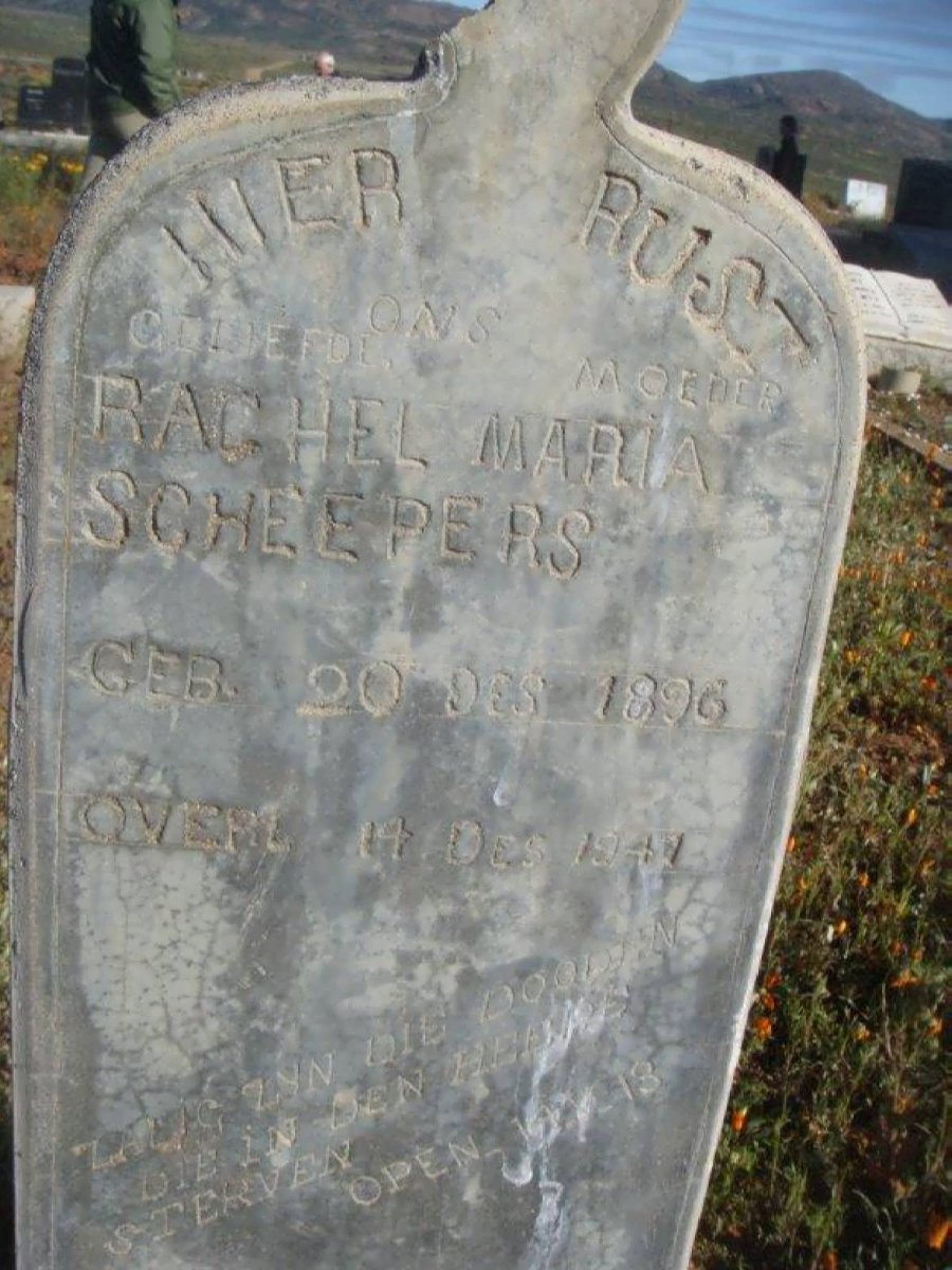 SCHEEPERS Rachel Maria 1896-194?