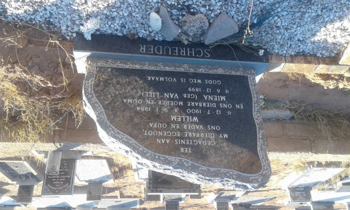 SCHREUDER Willem 1900-1984 &amp; Miena VAN LILL 1899-