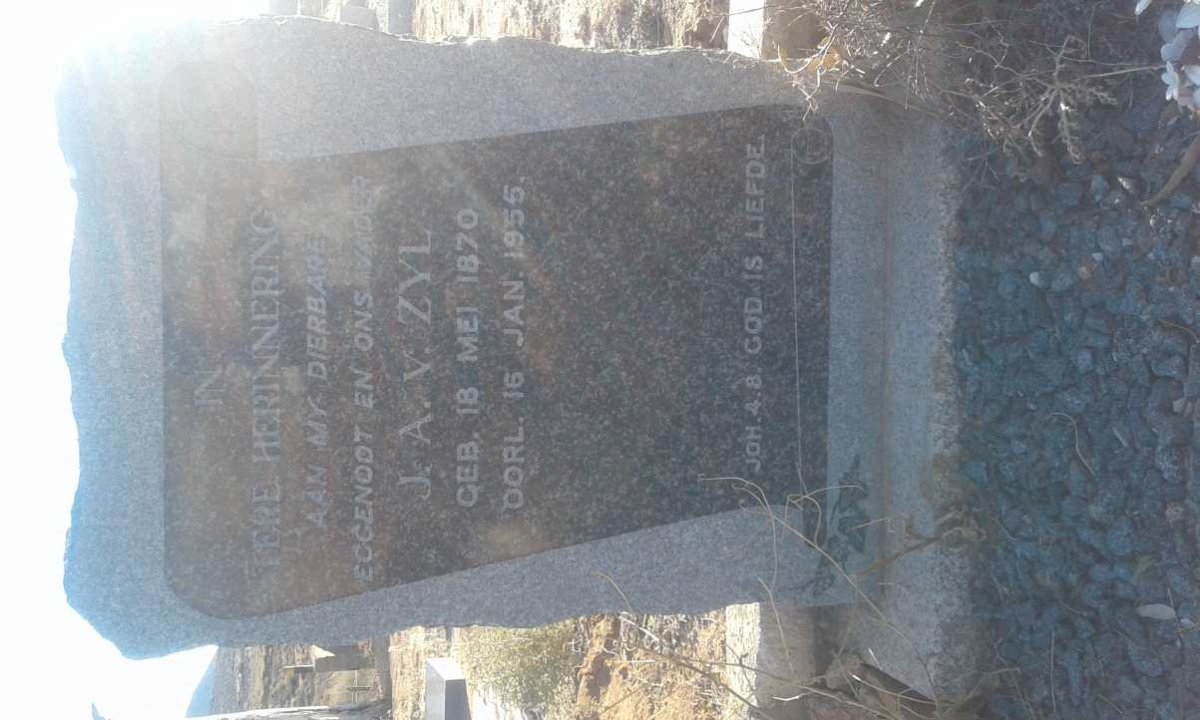 ZYL J.A., van 1870-1955