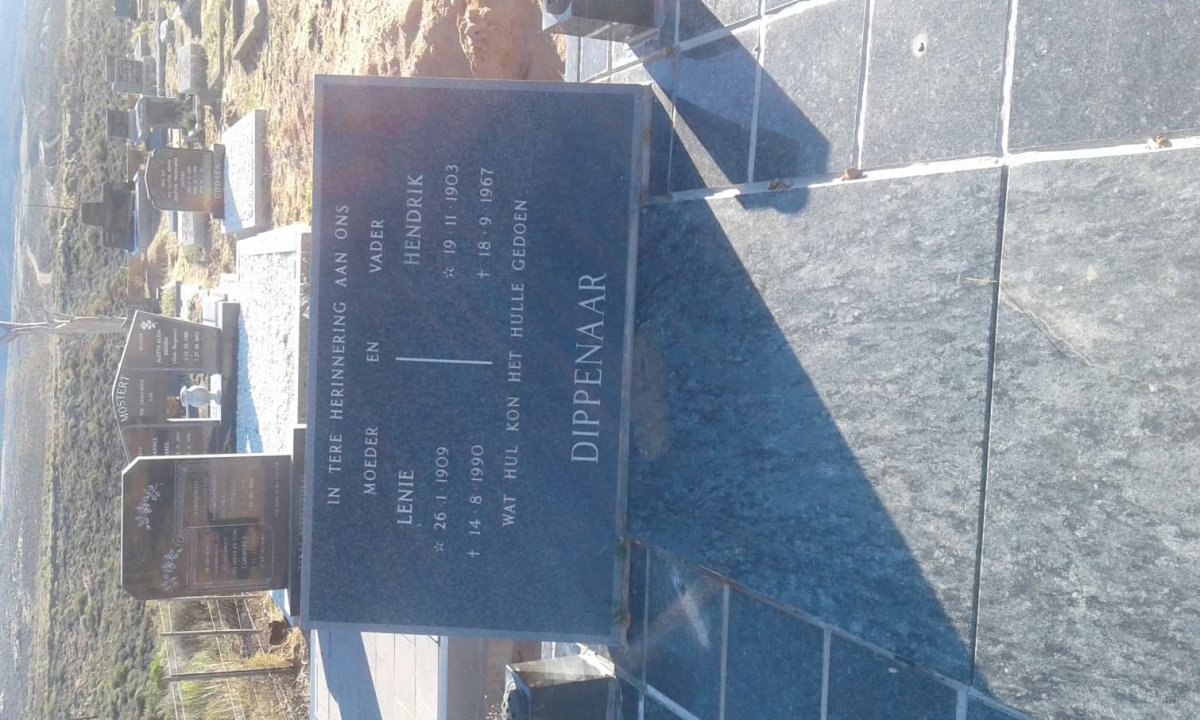 DIPPENAAR Hendrik 1903-1967 &amp; Lenie 1909-1990
