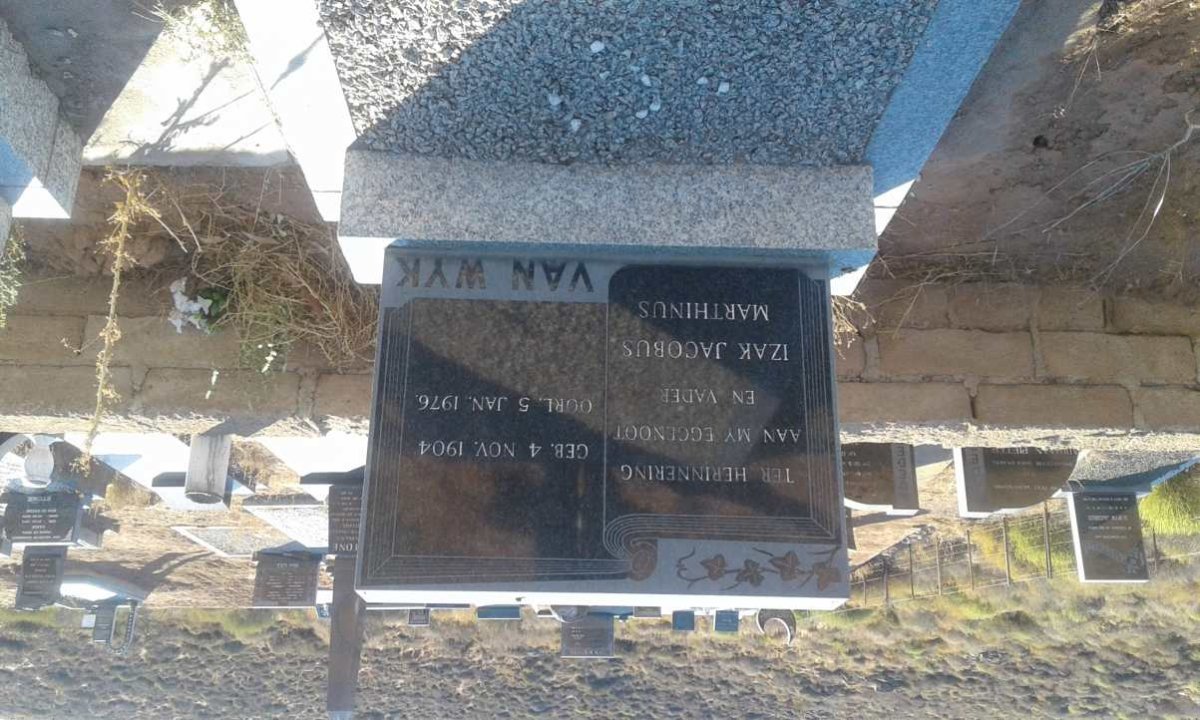 WYK Izak Jacobus Marthinus, van 1904-1976
