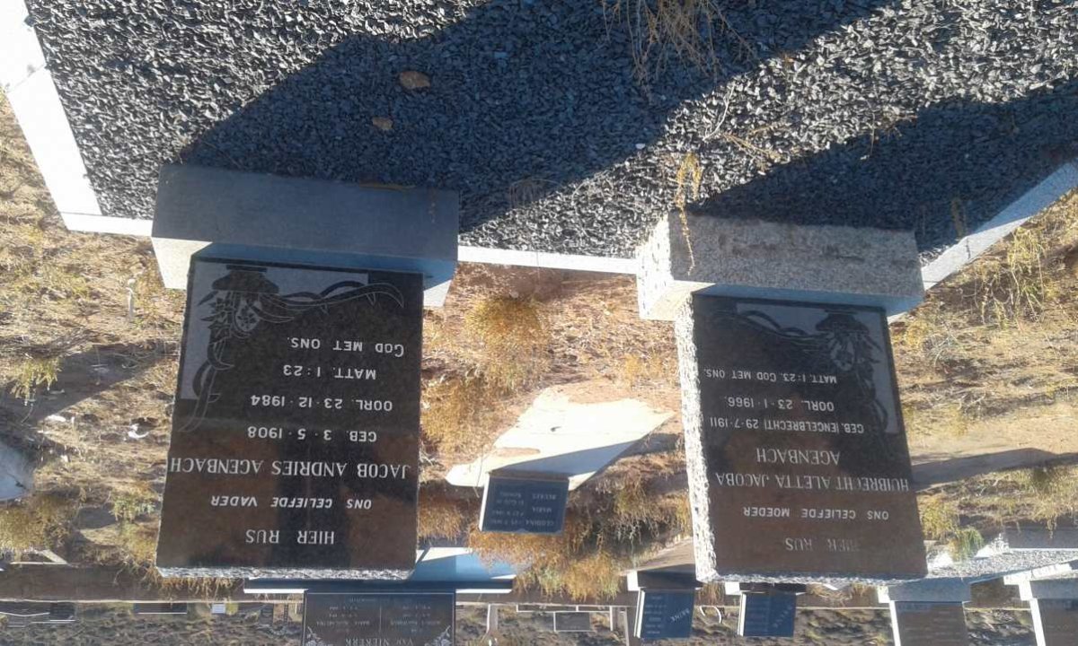 AGENBACH Jacob Andries 1908-1984 &amp; Huibrecht Aletta Jacoba ENGELBRECHT 1911-1966