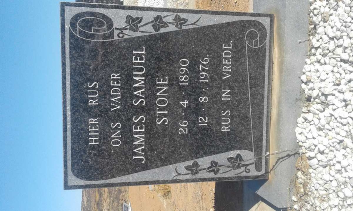 STONE James Samuel 1890-1976