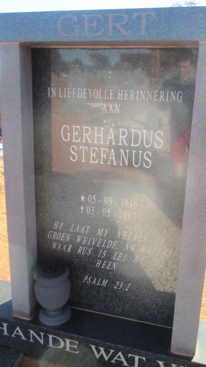 BOSHOFF Gerhardus Stefanus 1946-2007