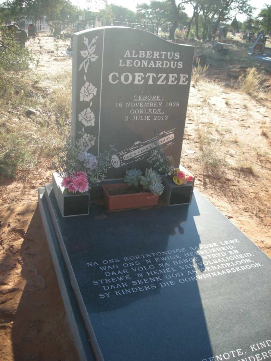 COETZEE Albertus Leonardus 1929-2013