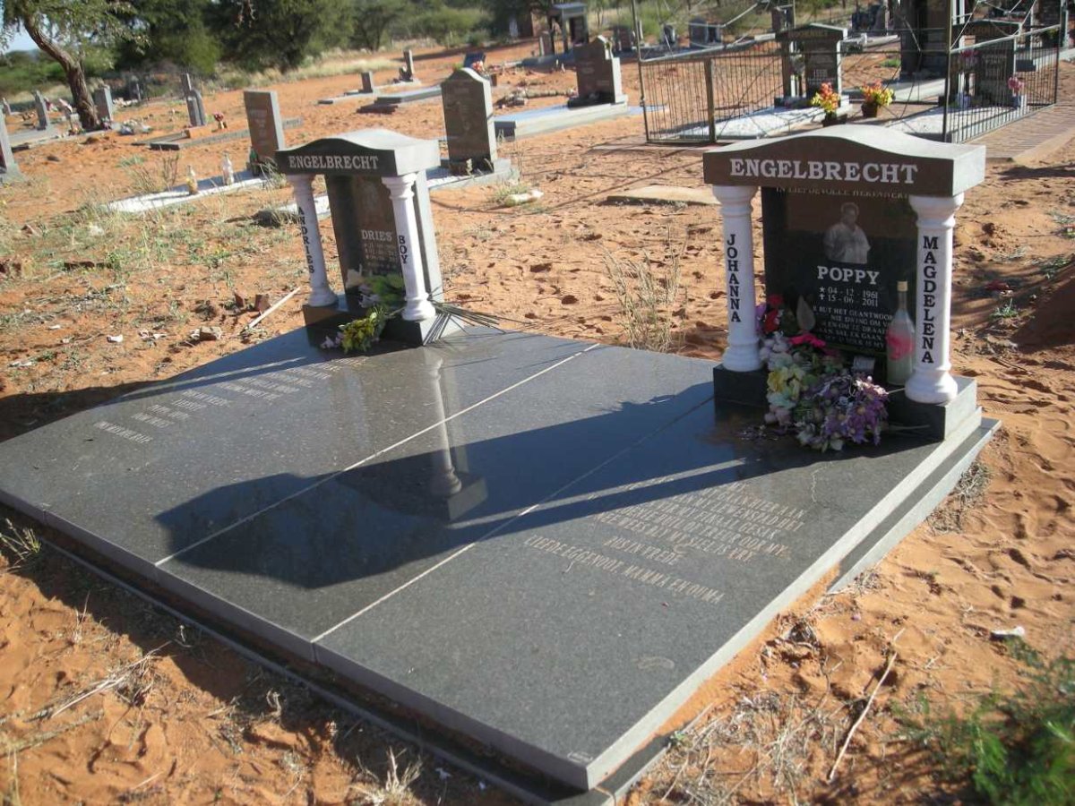 ENGELBRECHT Andries Boy 1959-2012 &amp; Johanna Magdelena 1961-2011