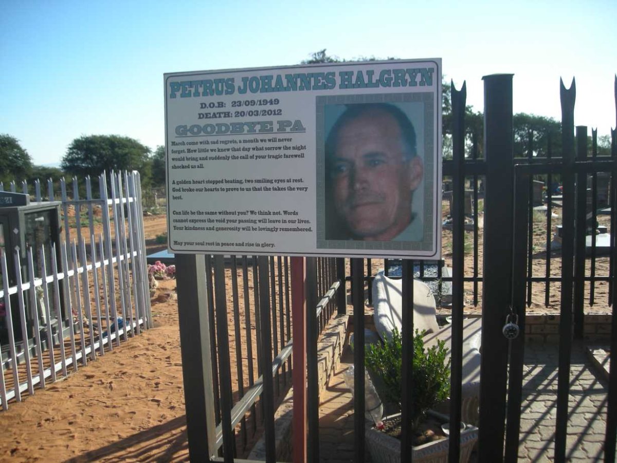 HALGRYN Petrus Johannes 1949-2012