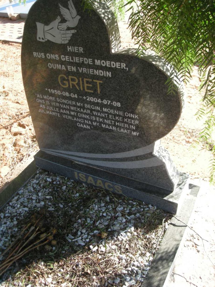 ISAACS Griet 1950-2004
