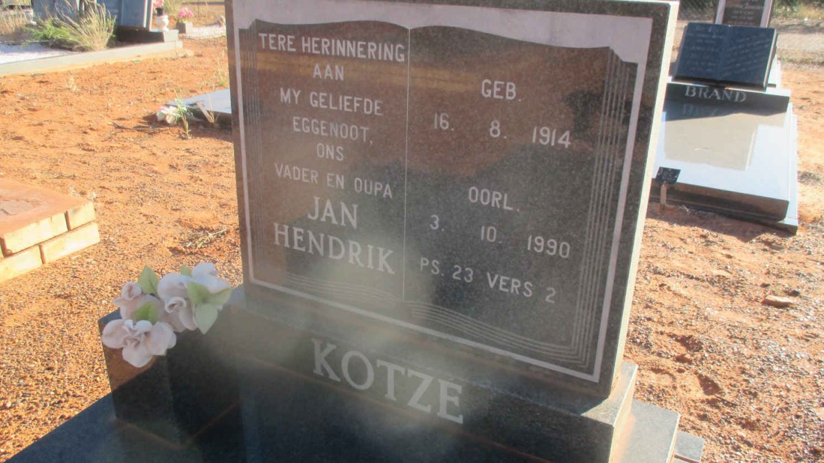 KOTZE Jan Hendrik 1914-1990