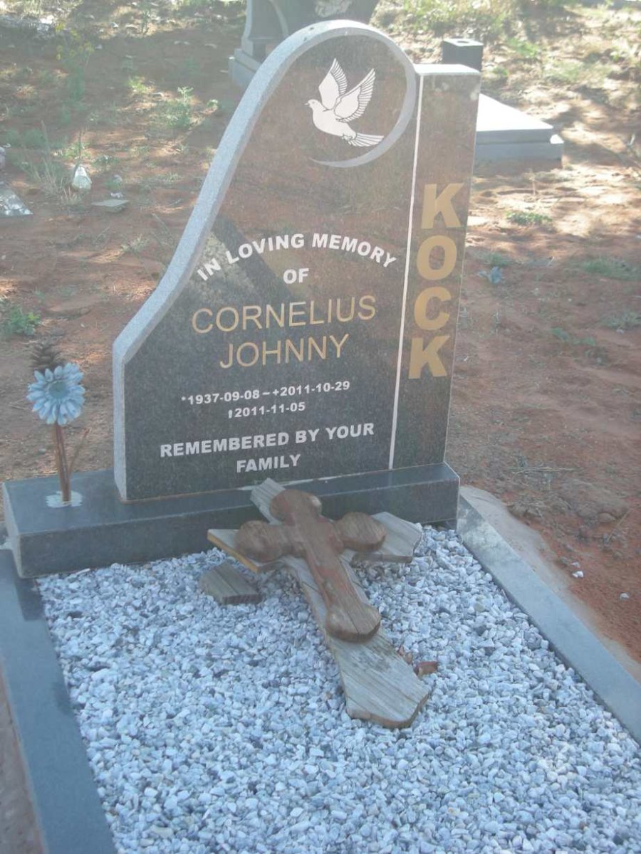 KOCK Cornelius Johnny 1937-2011