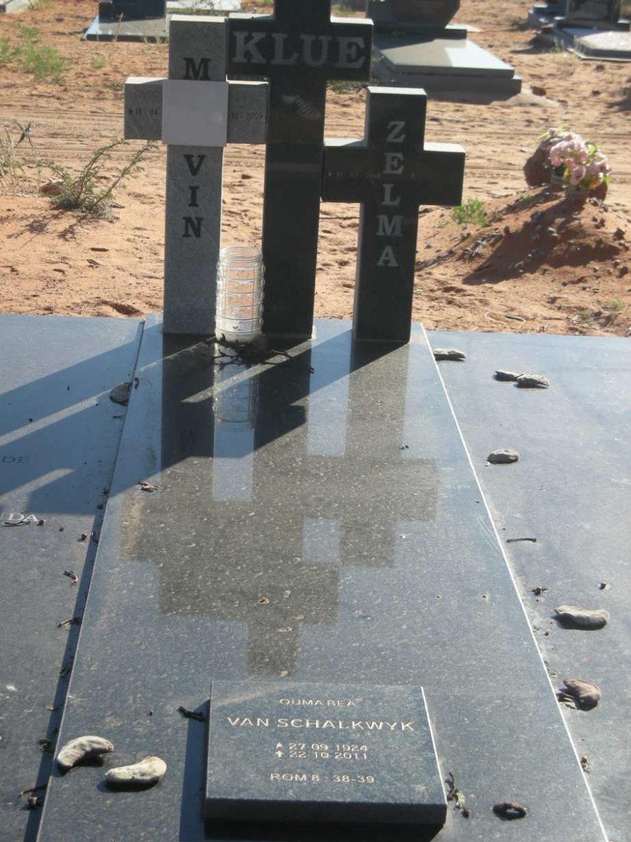 KLUE M??vin -2009 &amp; Zelma 1965- :: VAN SCHALKWYK Bea 1924-2011