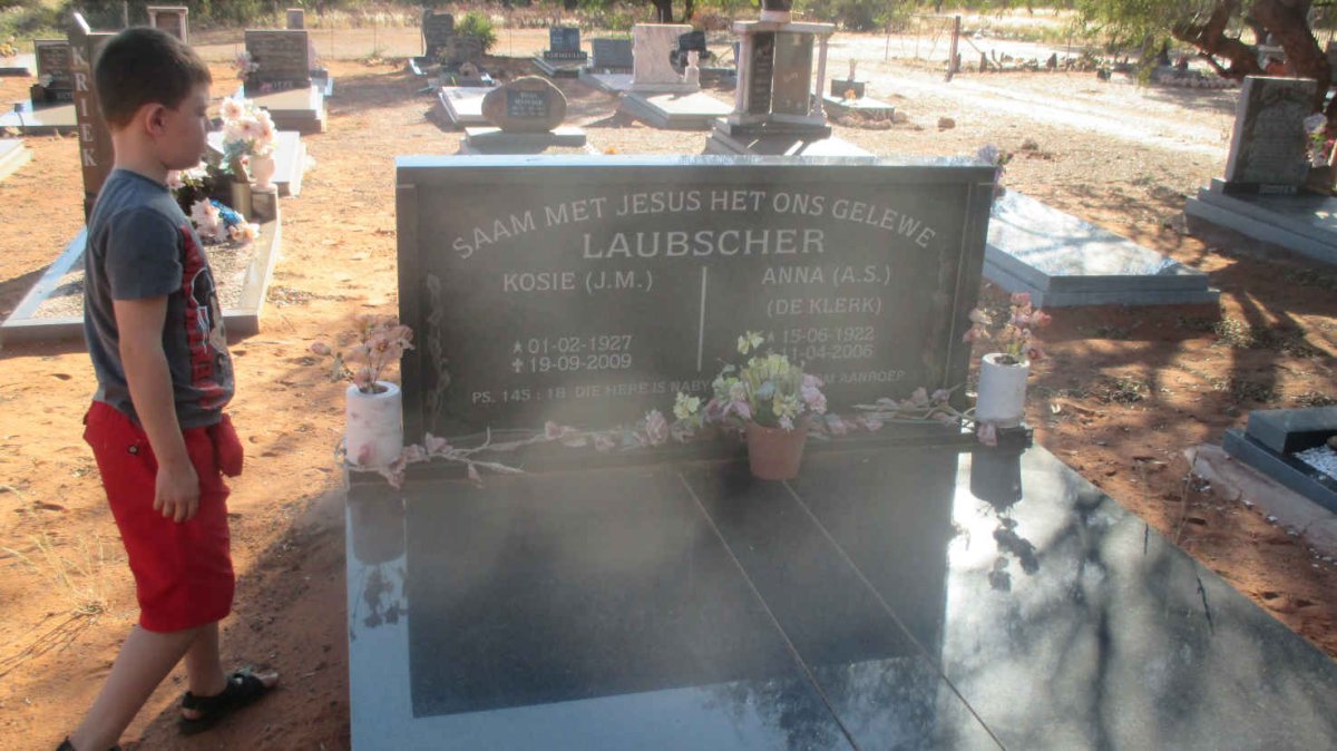 LAUBSCHER J.M. 1927-2009 &amp; A.S. DE KLERK 1922-2006
