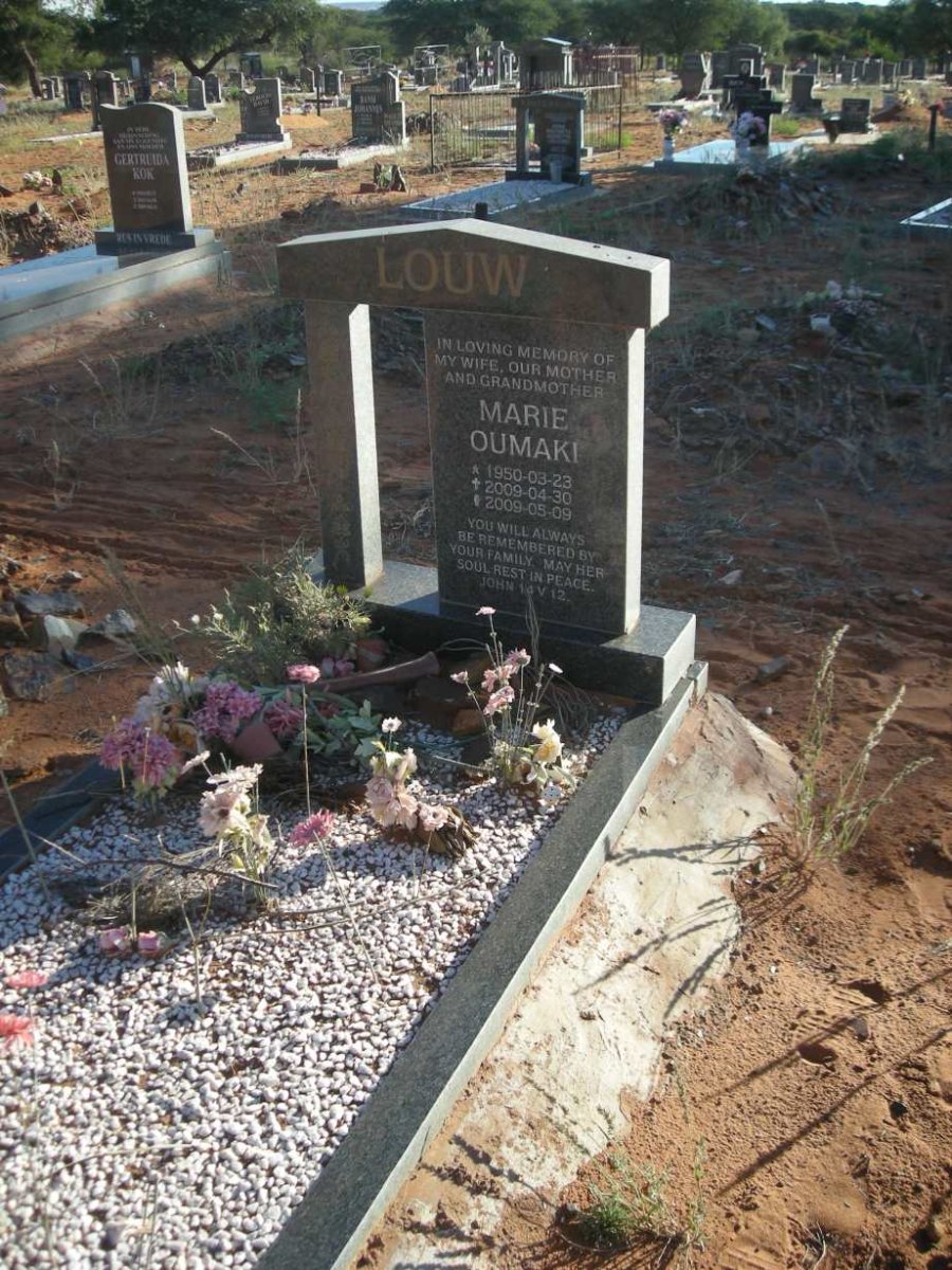 LOUW Marie Oumaki 1950-2009