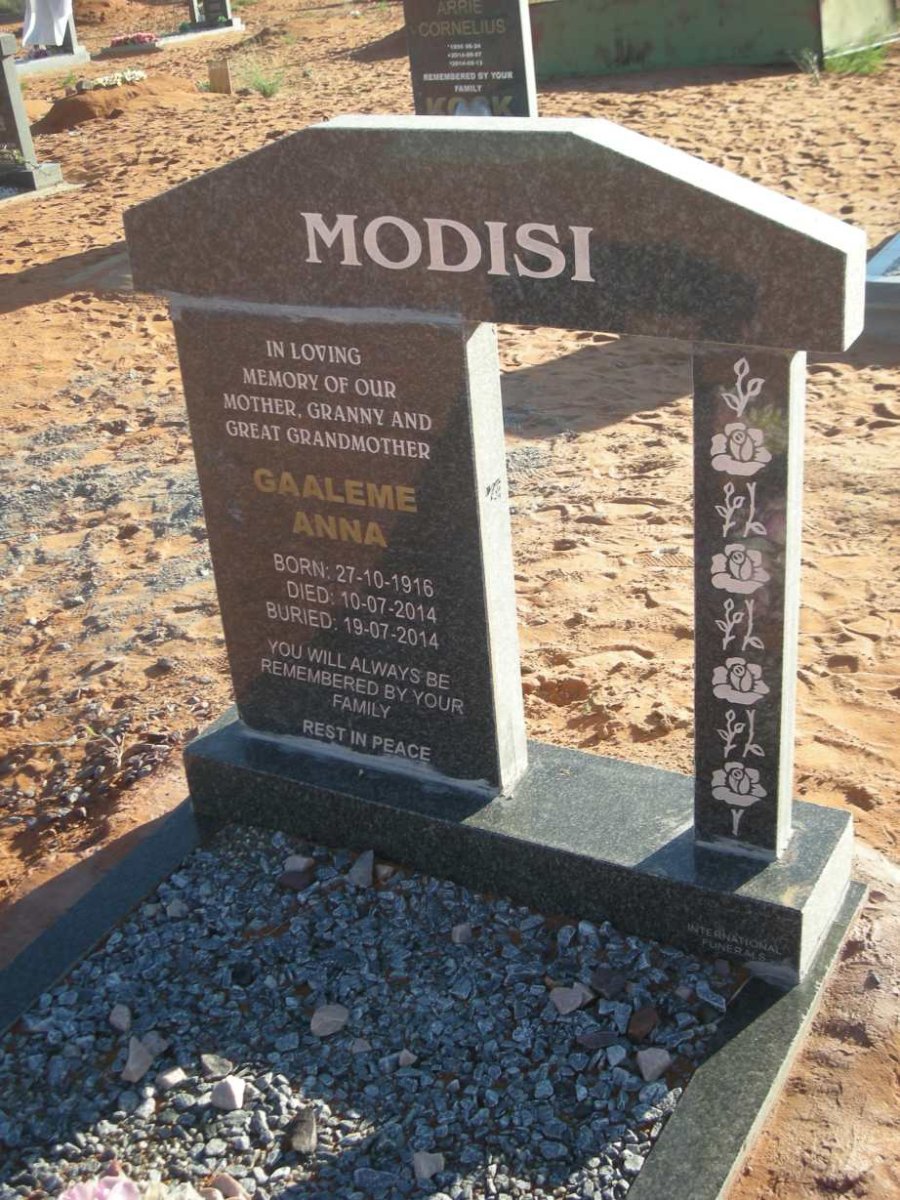 MODISI Gaaleme Anna 1916-2014