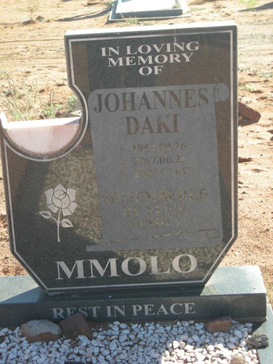 MMOLO Johannes Daki 1951-2007