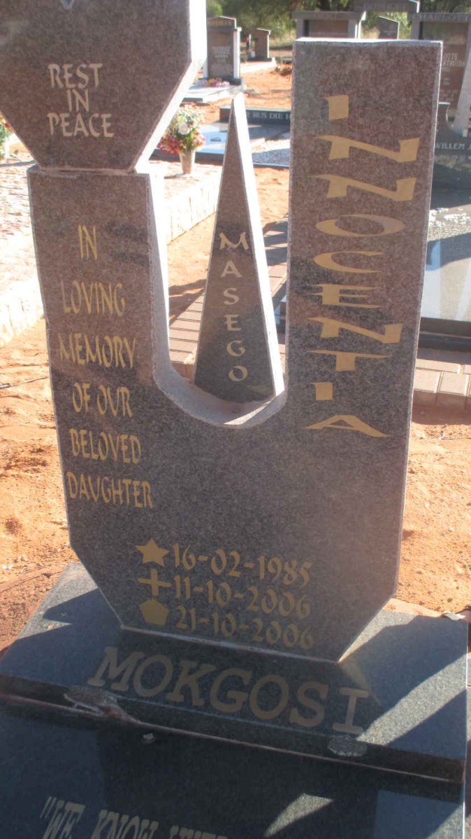 MOKGOSI Innocentia Masego 1985-2006